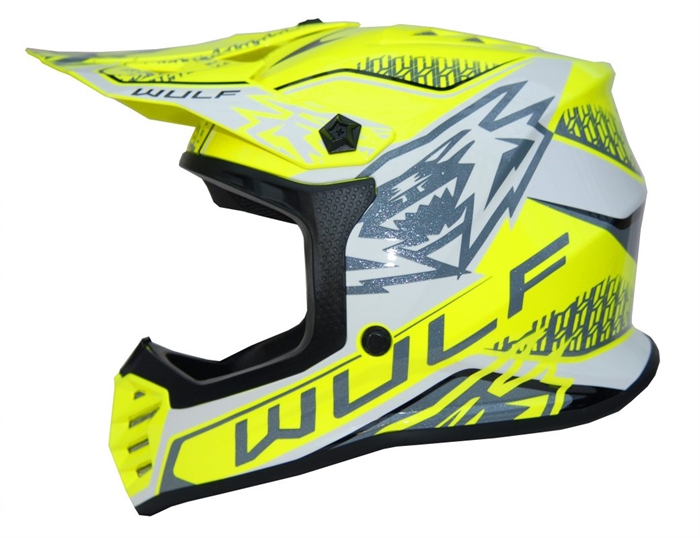 Wulfsport Junior Hjelm - Air-X - Flo Yellow